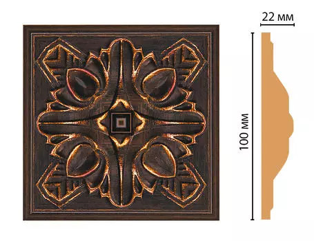 Вставка цветная DECOMASTER D209-966 (100*100*22мм)