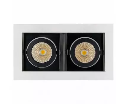 Встраиваемый светильник Arlight Cl-kardan CL-KARDAN-S180x102-2x9W Day (WH-BK, 38 deg)