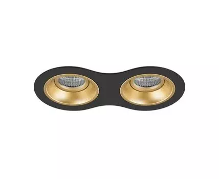 Встраиваемый светильник Domino (черный, золотистый, 11,5)