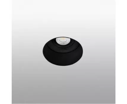 Встраиваемый светильник Fresh черный без рамки