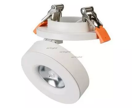 Встраиваемый светильник на штанге Arlight LGD-MONA-BUILT-R100-12W White5000 (WH, 24 deg) 025464