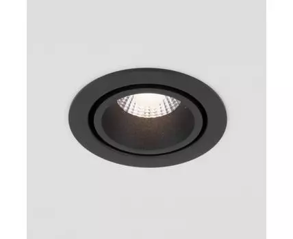 Встраиваемый светодиодный светильник 7W 3000K черный 15267/LED