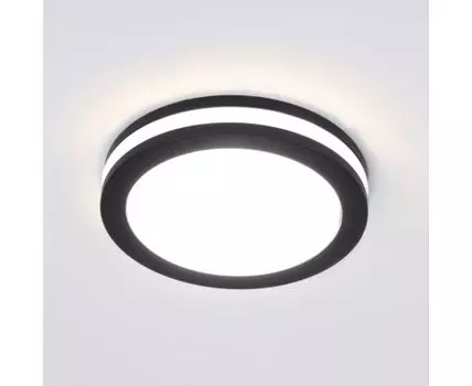 Встраиваемый светодиодный светильник черный DSKR80 5W 4200K