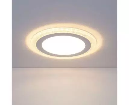 Встраиваемый светодиодный светильник DLR024 7+3W 4200K