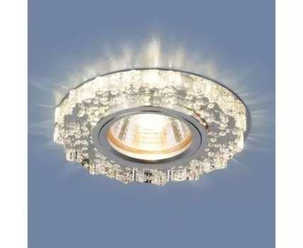 Встраиваемый точечный светильник с LED подсветкой 2202 MR16 CL прозрачный