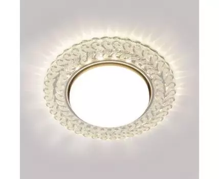 Встраиваемый точечный светильник с LED подсветкой 3027 GX53 CL прозрачный