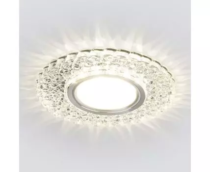 Встраиваемый точечный светильник с LED подсветкой 2235 MR16 CL прозрачный