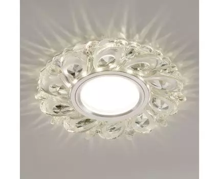 Встраиваемый точечный светильник с LED подсветкой 2219 MR16 CL прозрачный