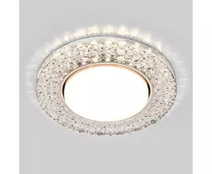 Встраиваемый точечный светильник с LED подсветкой 3029 GX53 CL прозрачный