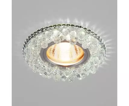 Встраиваемый точечный светильник с LED подсветкой 2211 MR16 CL прозрачный