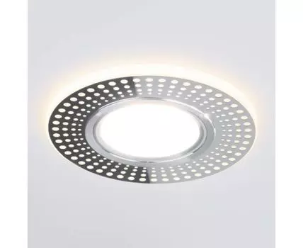 Встраиваемый точечный светильник со светодиодной подсветкой 2231 MR16 CH хром