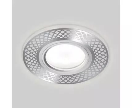 Встраиваемый точечный светильник со светодиодной подсветкой 2232 MR16 CH хром