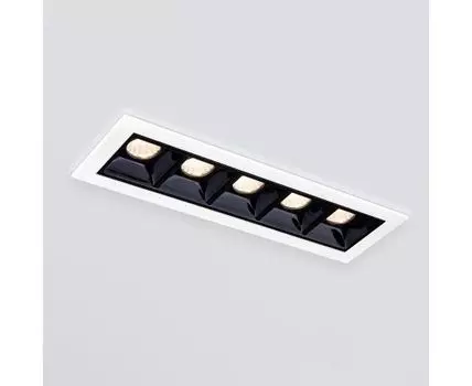 Встраиваемый точечный светодиодный светильник 9921 LED 10W 4200K белый/черный