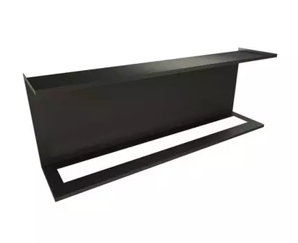 Встраиваемый торцевой очаг Standart 1200 (Черный)