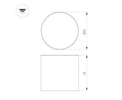 Встраиваемый влагозащищенный светильник Arlight CYLINDO