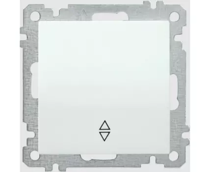 Выключатель 1-клавишный проходной ВС10-1-2-Б 10А BOLERO белый IEK