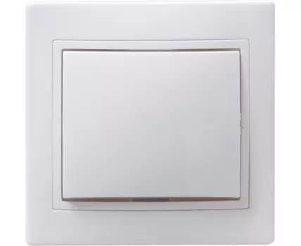 Выключатель 1-клавишный ВС10-1-0-КБ 10А КВАРТА белый IEK