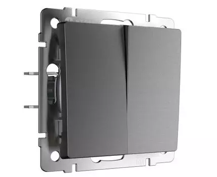 Выключатель двухклавишный проходной Werkel