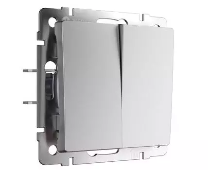 Выключатель двухклавишный проходной Werkel