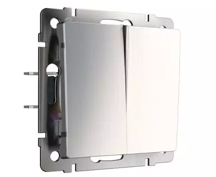 Выключатель двухклавишный проходной Werkel WL02-SW-2G-2W