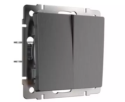 Выключатель двухклавишный проходной Werkel WL04-SW-2G-2W