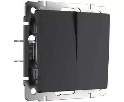 Выключатель двухклавишный проходной Werkel WL08-SW-2G-2W