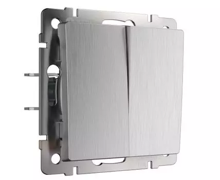 Выключатель двухклавишный проходной Werkel WL09-SW-2G-2W