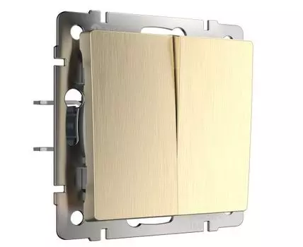 Выключатель двухклавишный проходной Werkel WL10-SW-2G-2W