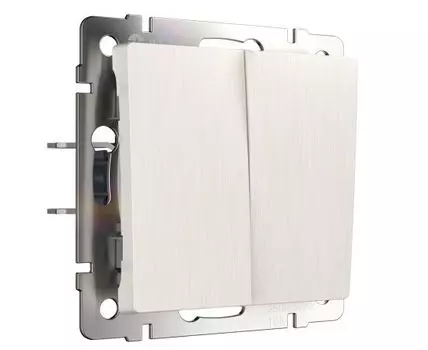 Выключатель двухклавишный проходной Werkel WL13-SW-2G-2W