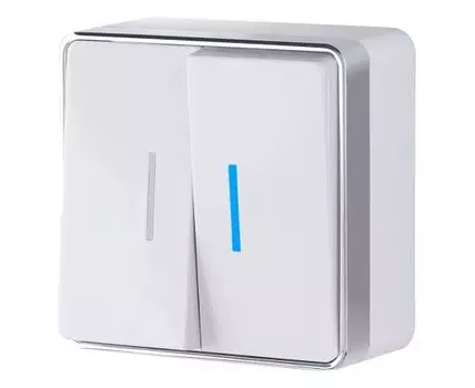 Выключатель двухклавишный с подсветкой Gallant WL15-03-03