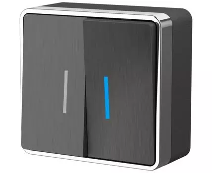 Выключатель двухклавишный с подсветкой Gallant WL15-03-03