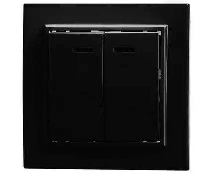 Выключатель двухклавишный с подсветкой Stekker Эрна 39471