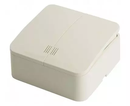 Выключатель двухклавишный с подсветкой Stekker София 49476