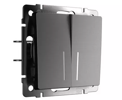 Выключатель двухклавишный с подсветкой Werkel