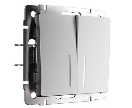 Выключатель двухклавишный с подсветкой Werkel