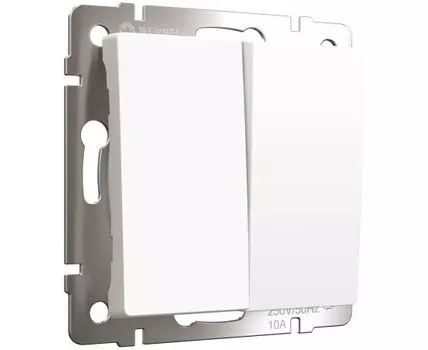 Выключатель двухклавишный Werkel