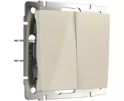 Выключатель двухклавишный Werkel WL03-SW-2G-ivory