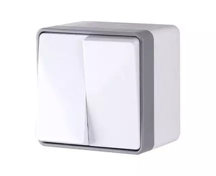 Выключатель двухклавишный влагозащищенный Gallant WL15-03-02