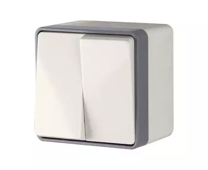 Выключатель двухклавишный влагозащищенный Gallant WL15-03-02