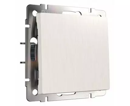 Выключатель одноклавишный без рамки Werkel перламутровый рифленый W1110013