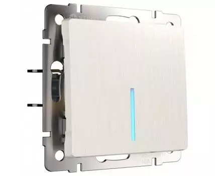 Выключатель одноклавишный с подсветкой без рамки Werkel W111 3 W1110113