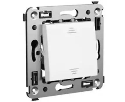 Выключатель одноклавишный в стену, "Avanti", "Белое облако"