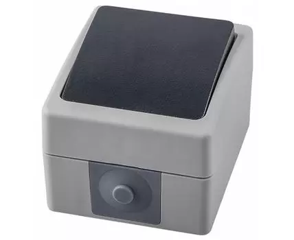 Выключатель одноклавишный влагозащищенный Stekker Велена 32752