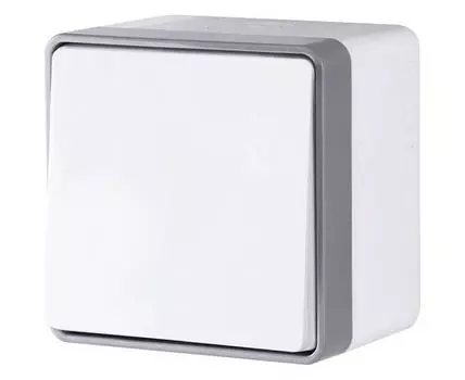 Выключатель одноклавишный влагозащищенный Werkel белые W5010201