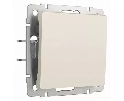 Выключатель проходной одноклавишный Werkel Айвори матовые W1112062