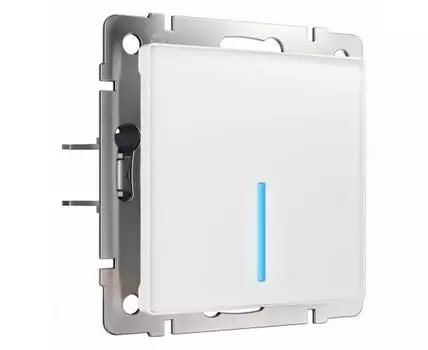 Выключатель сенсорый одноклавишный с подсветкой и функцией Wi-Fi, без рамки Werkel белый W4510601