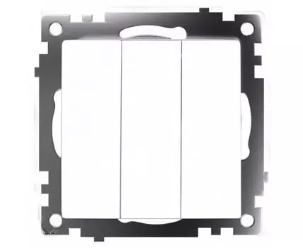 Выключатель трехклавишный без рамки Stekker Катрин 49171