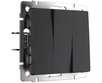 Выключатель трехклавишный Werkel WL08-SW-3G
