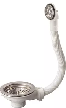 Выпуск WIRQUIN чаша D90 мм из нержавеющей стали с круглым переливом