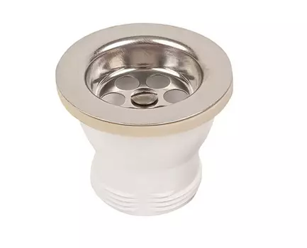 Выпуск WIRQUIN D70 мм с нержавеющей решеткой без пробки